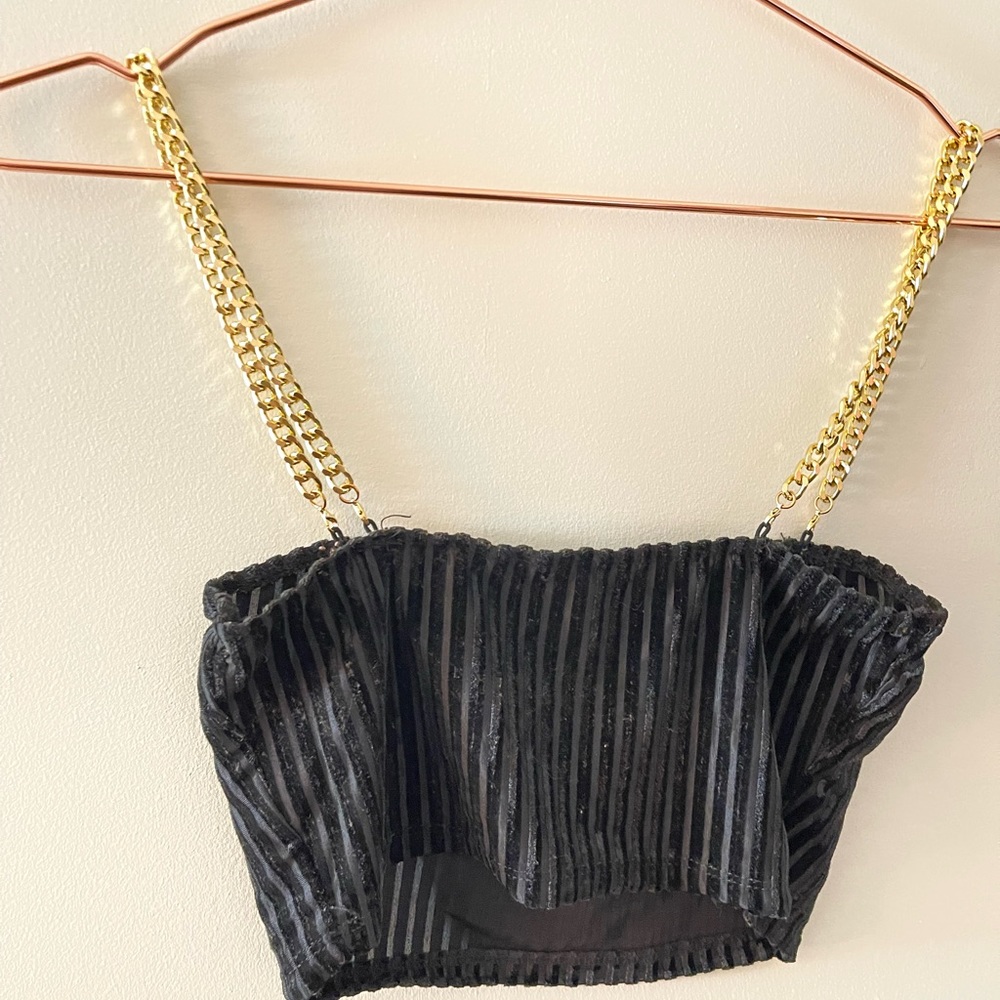 Gold Chain Crop Top